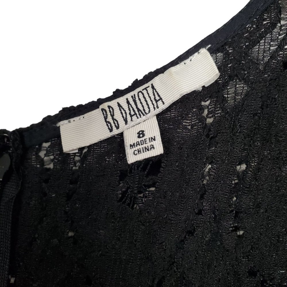 BB Dakota Size 8 Dress Renley Fit & Flare Minidress Bateau Sleeveless Black - Picture 8 of 13